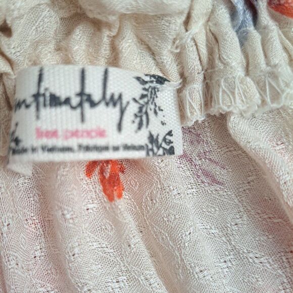 Free People Intimately Women's Mini Dress Bali Wild Daisy Slip Floral Orange S - Picture 8 of 9